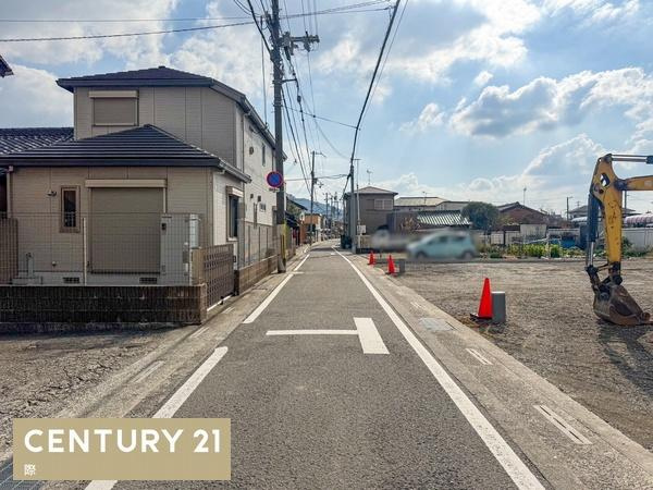 和歌山市中島分譲地 1号地の前面道路含む現地写真