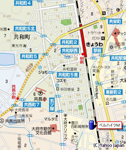 ベルハイツＭの周辺