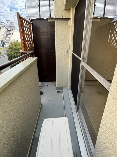 第３吉岡マンションのバルコニー