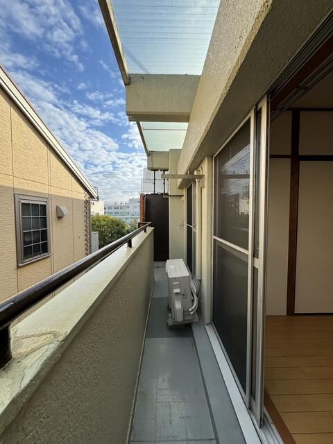 第３吉岡マンションのバルコニー