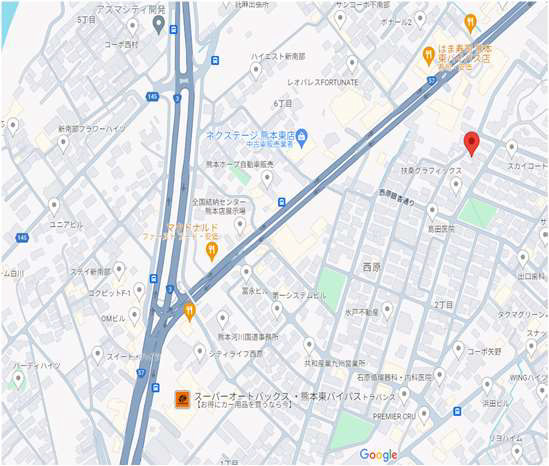 よかタウン／東区西原２丁目３期／１号棟の地図