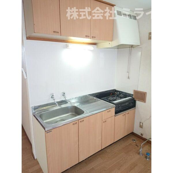 ジェーハイツ恵庭有明2のキッチン|201号室