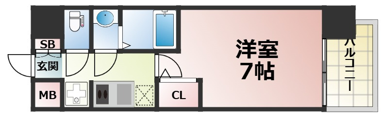 プラ・ディオ新深江の間取り