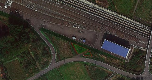 七戸　荒熊内　売地の区画図