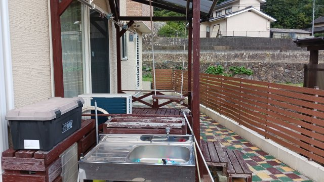 加茂町粟根　オール電化住宅の庭