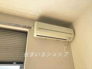 広島市安佐北区口田南６丁目のアパートの設備|エアコンと防犯シャッター