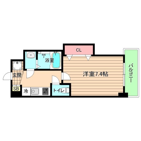 大阪市都島区都島北通１丁目の賃貸マンションの間取り