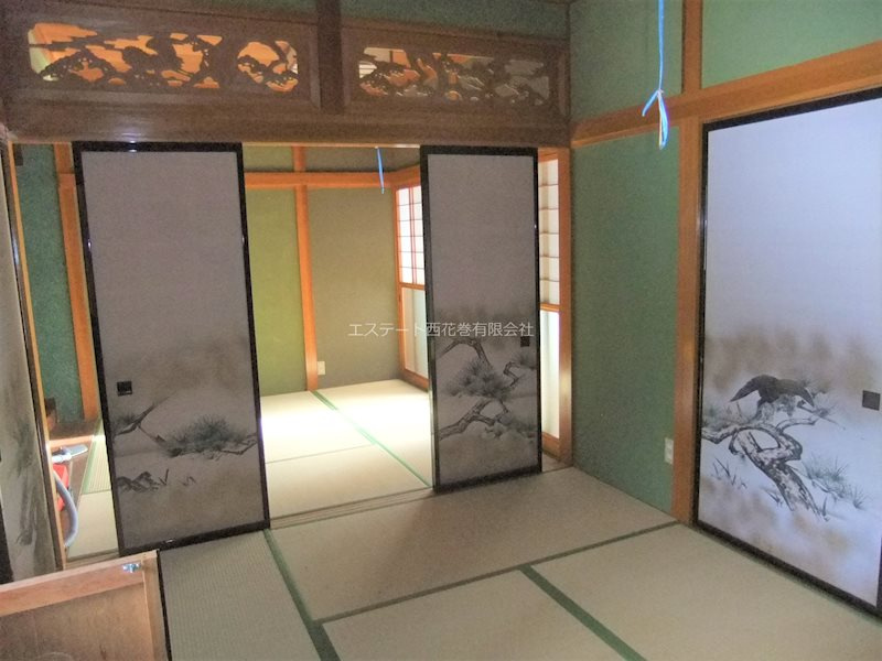 花巻市湯口天王　土地建物の和室