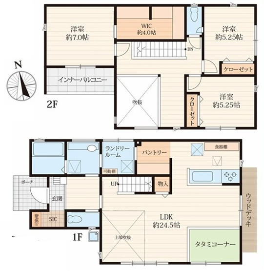 【間取り】 | 綾瀬市大上8丁目 新築戸建 全4棟中ラスト1棟