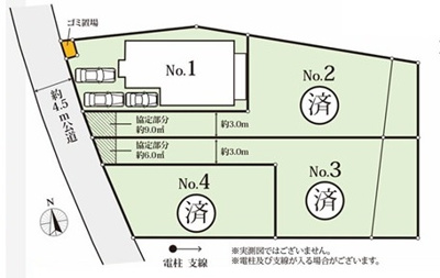 【区画図】 | 綾瀬市大上8丁目 新築戸建 全4棟中ラスト1棟