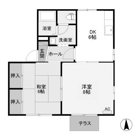 【間取り】 | サンハイツS　A