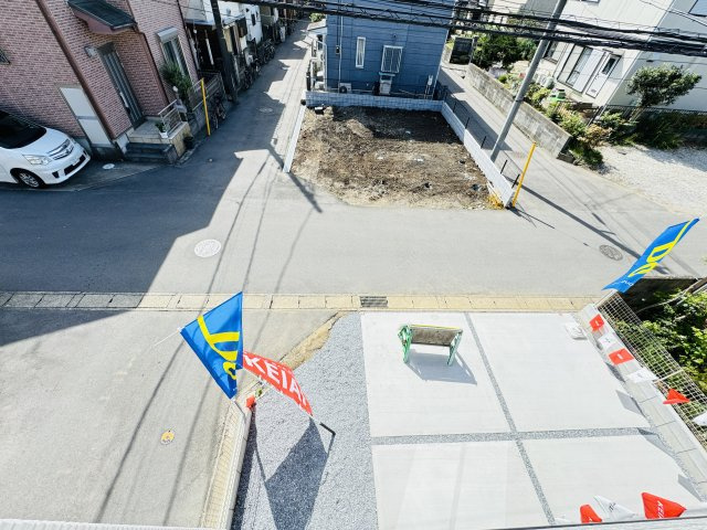 松戸市西馬橋４丁目新築戸建【旭町小学校：10分】の展望|バルコニーより道路側眺望