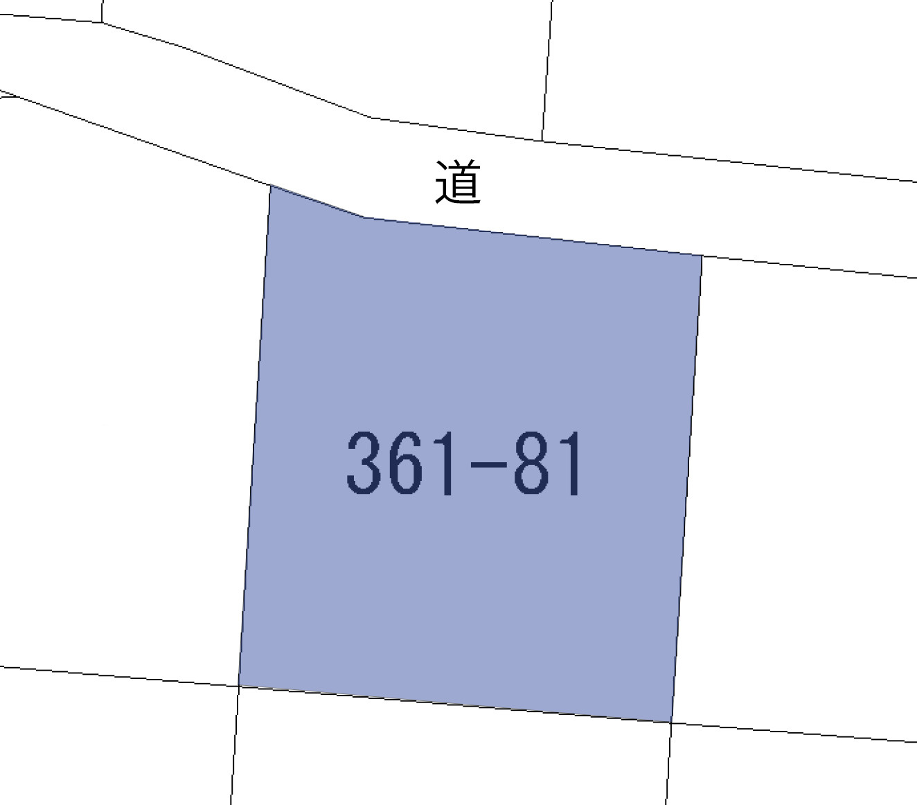 南草津羽根尾別荘地①の土地図