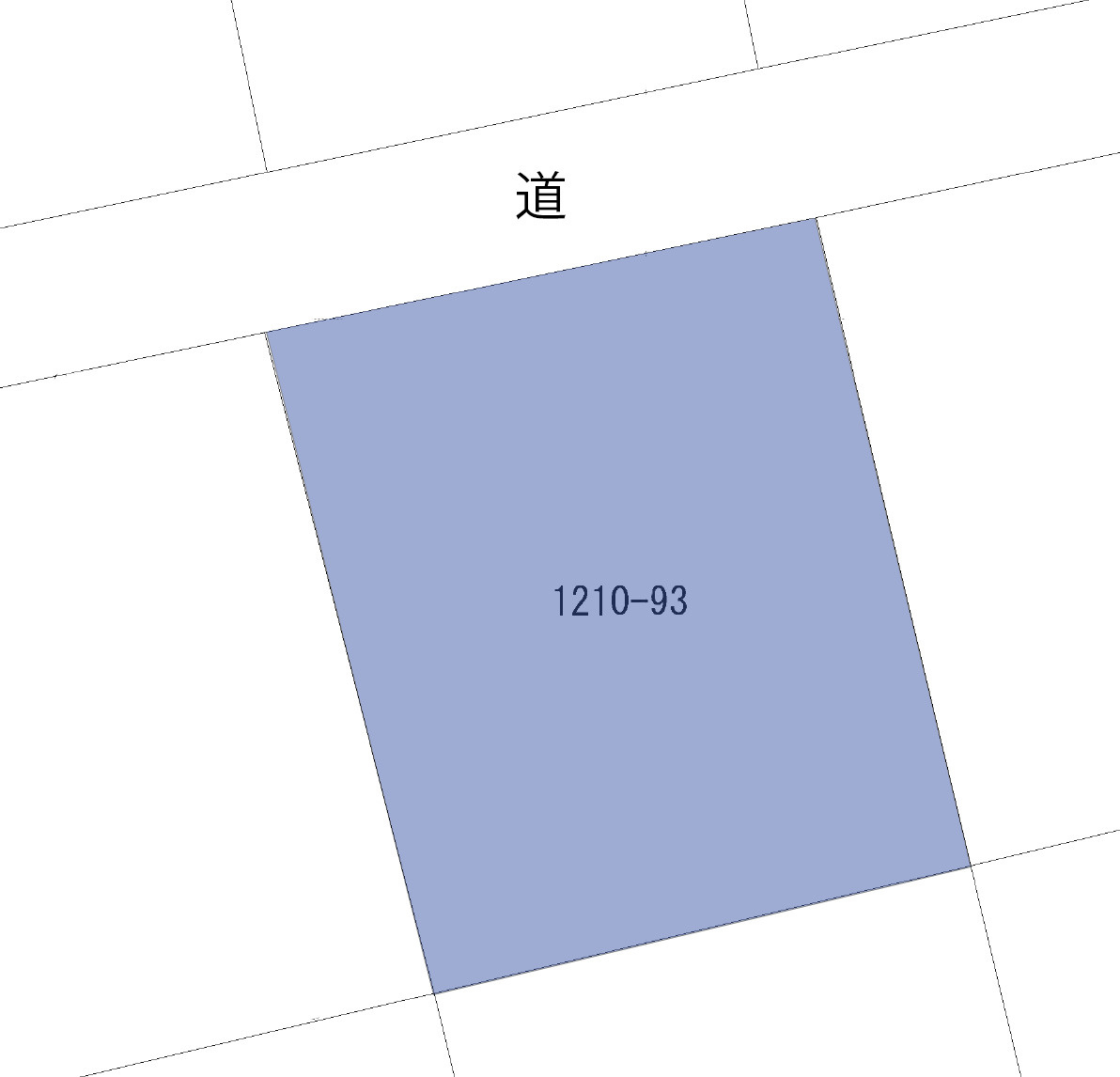 南草津羽根尾別荘地②の土地図