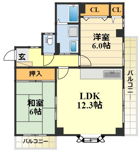 ソレーユYAMADAの間取り