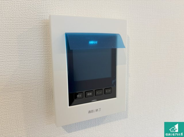 神戸市須磨区村雨町　新築未入居の防犯設備|カラーモニターインターホン！声だけでなく来訪者の姿や顔がモニターで確認できるので、小さなお子様がいらっしゃるご家庭でも安心できます！