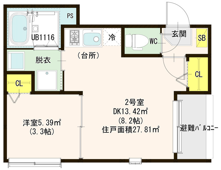 アルカーサ道徳新町の間取り