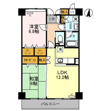 【間取り】 | EAST　VILLAGE　2001