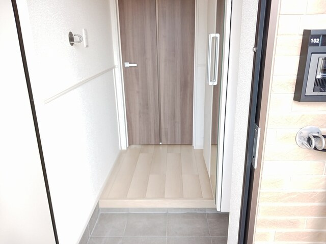 ルミエール取手の玄関