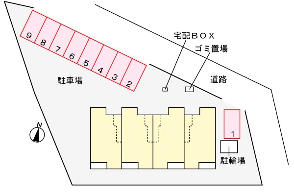 ルミエール取手の駐車場|駐車場