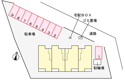 【駐車場】 | ルミエール取手 | 駐車場