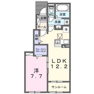 【間取り】 | ルミエール取手 | 間取図