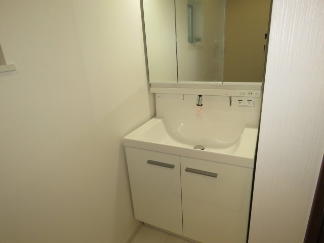 川越市氷川町　新築戸建ての独立洗面台