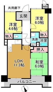 【間取り】 | グローバル堅田2
