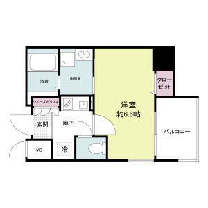 アプリーレ松屋町の間取り