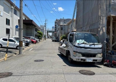 【前面道路含む現地写真】 | LIGNAGE名古屋市南区立脇町23-1期全2棟＜新築一戸建て仲介手数料無料＞ | ご成約キャンペーン対象物件です♪詳細は弊社ホームページもしくはスタッフまでお気軽にお問合せ下さいませ♪ お役に立てる自信があります♪