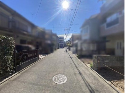 【前面道路含む現地写真】 | 太秦安井二条裏町　売土地（建築条件無）