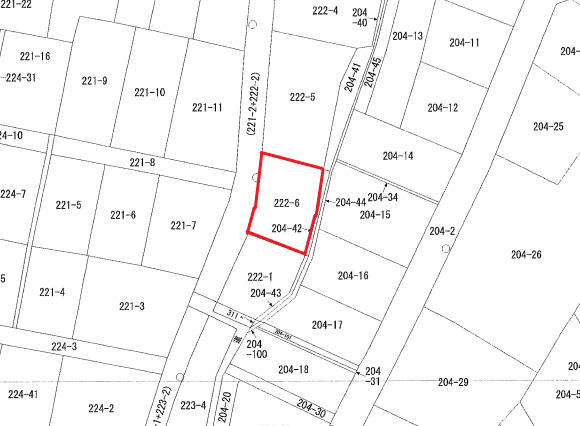 箱清水１丁目　売地の土地図
