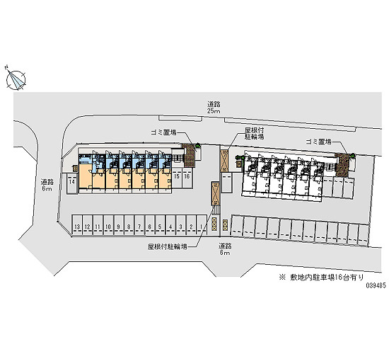 レオパレスラバーズスクレートⅠの区画図