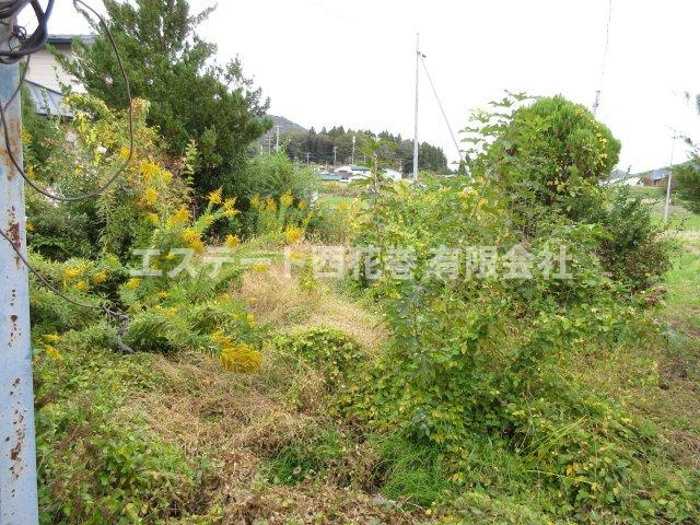 花巻市東和町東晴山8区　土地建物の庭|以前は畑でした