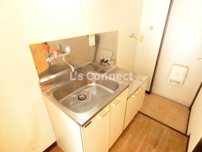 【キッチン】 | サンヒルズ鷺ヶ森 | ２口ガスコンロ設置可能なキッチン。