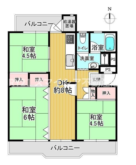 【間取り】 | 若山台住宅31号棟