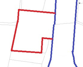 上市之瀬高台111坪土地の土地図