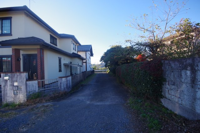 鹿沼市下武子町　土地の前面道路含む現地写真