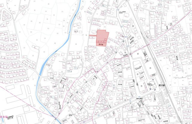 鹿沼市下武子町　土地の地図