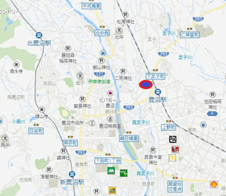 【地図】 | 鹿沼市下武子町　土地