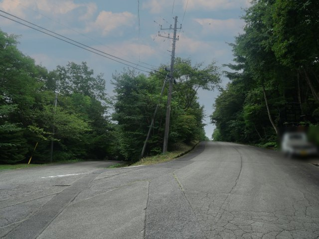 エンゼルフォレスト那須②の前面道路含む現地写真