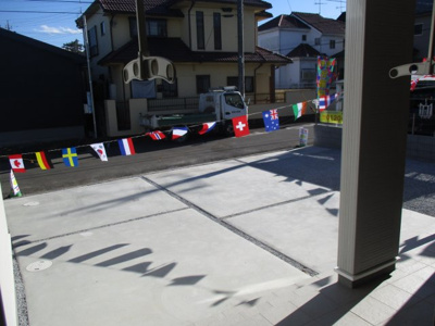 【駐車場】 | リーブルガーデン．S　熊谷三ヶ尻　 | 現地駐車スペース（2025年02月10日）撮影