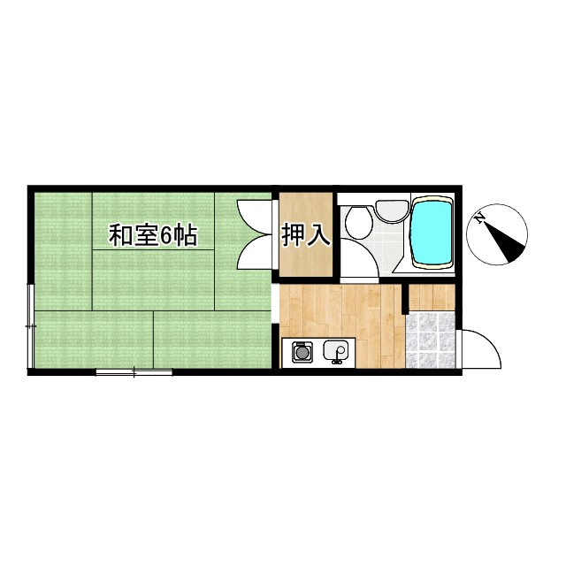 ハイツ宮森Ⅱの間取り