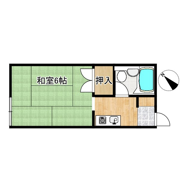 ハイツ宮森Ⅱの間取り