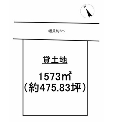 野洲市三上の事業用地の区画図