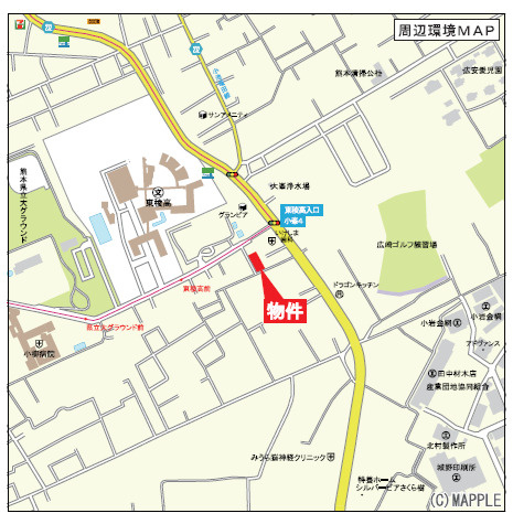 クレイドルガーデン／東区山ノ神第３／１号棟の地図