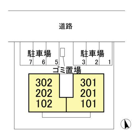 アルカンシェルの区画図