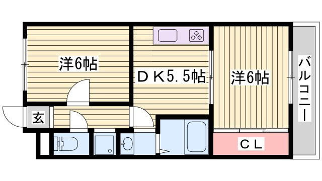 マリンクレール野田の間取り