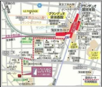 ルーブル蒲田七番館の地図