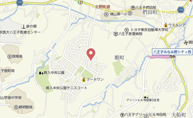 祝　成約済み　八王子市　館町　中古戸建の地図|～仲介手数料無料☆八王子ひなた不動産～八王子市館町　中古戸建